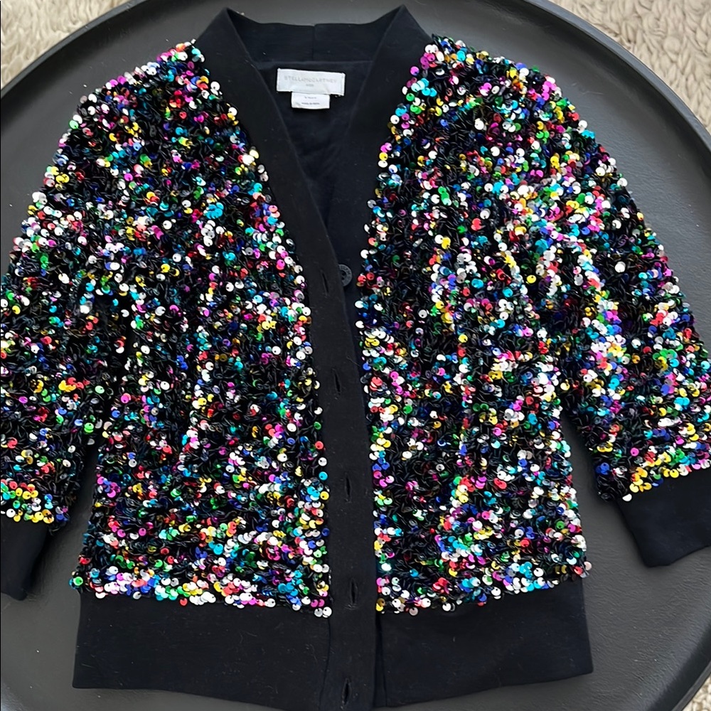Stella McCartney Kids Black Blazer with Glamorous Sequins - never worn